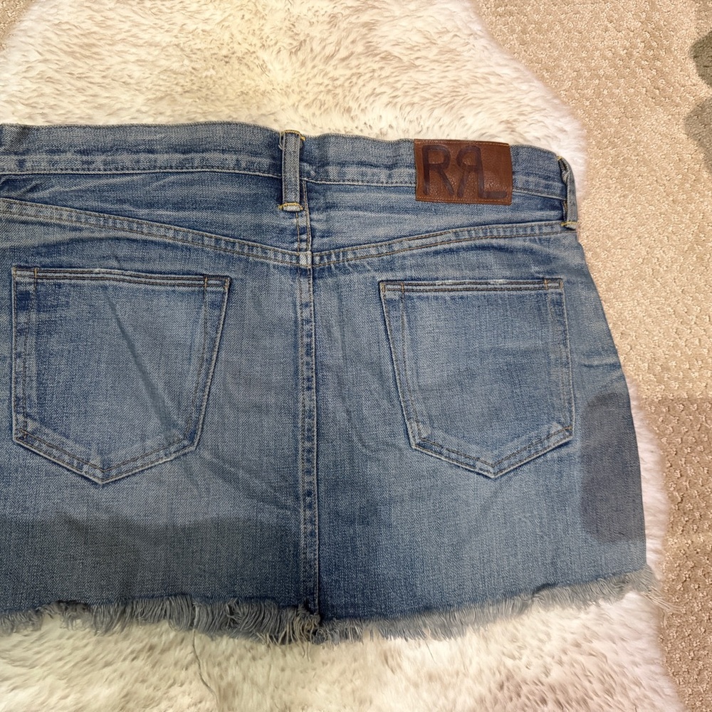 Ralph Lauren RRL Blue Denim Mini Skirt - Picture 2 of 3
